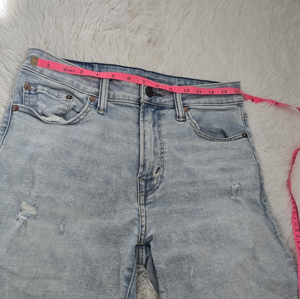 American Eagle Jorts Airflex Men's Light Wash Distressed Denim Shorts 30 - Picture 12 of 15